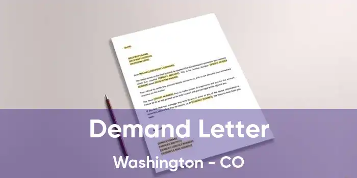 Demand Letter Washington - CO