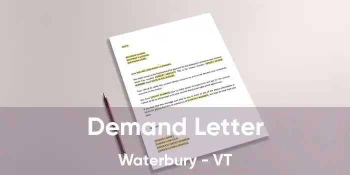 Demand Letter Waterbury - VT