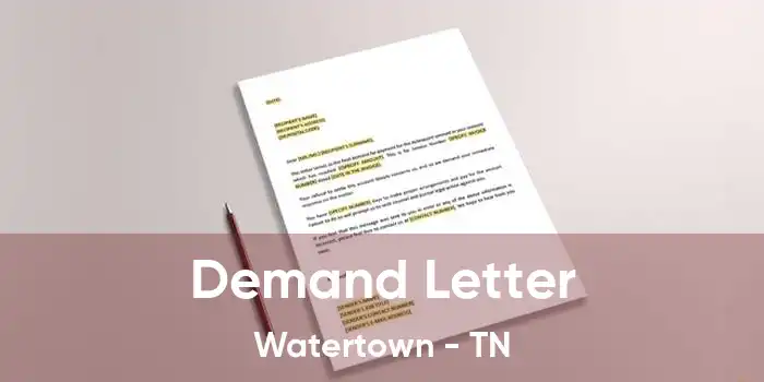 Demand Letter Watertown - TN