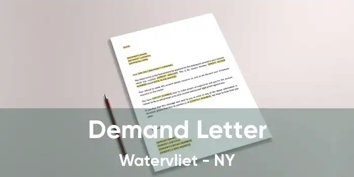 Demand Letter Watervliet - NY