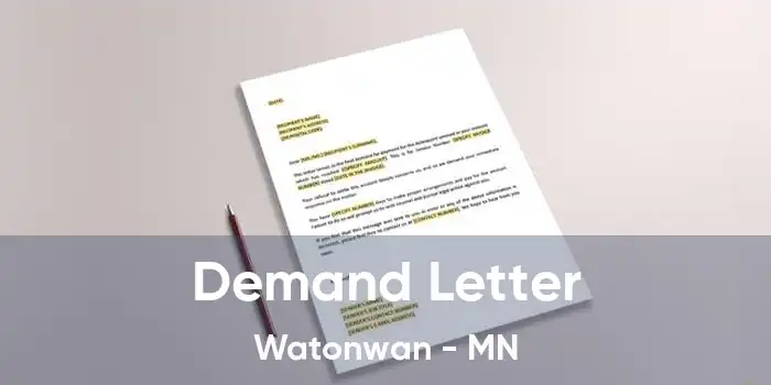 Demand Letter Watonwan - MN