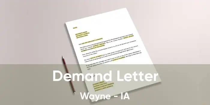 Demand Letter Wayne - IA