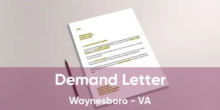 Demand Letter Waynesboro - VA