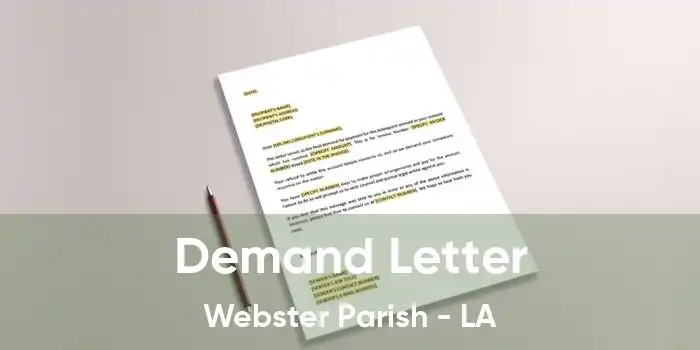 Demand Letter Webster Parish - LA