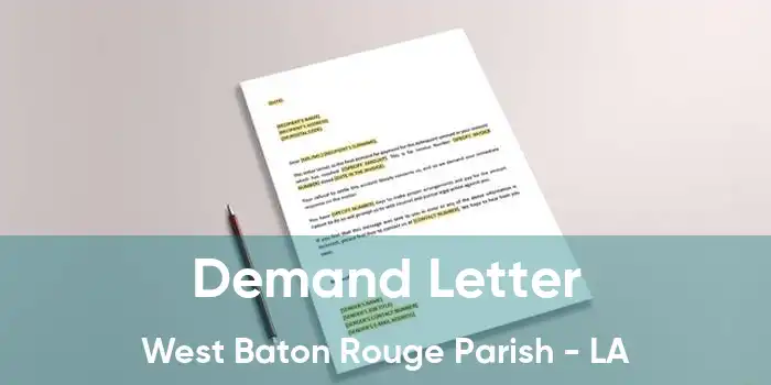 Demand Letter West Baton Rouge Parish - LA