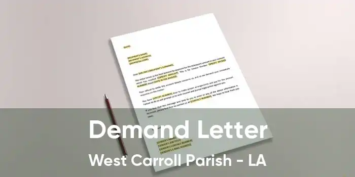 Demand Letter West Carroll Parish - LA