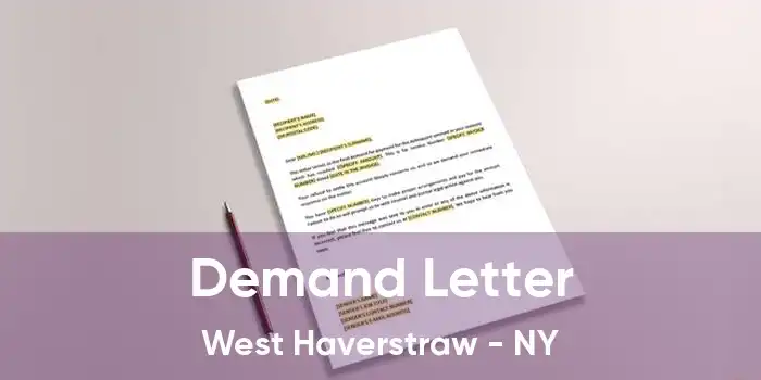 Demand Letter West Haverstraw - NY