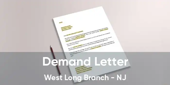 Demand Letter West Long Branch - NJ