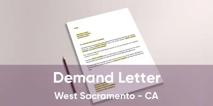 Demand Letter West Sacramento - CA