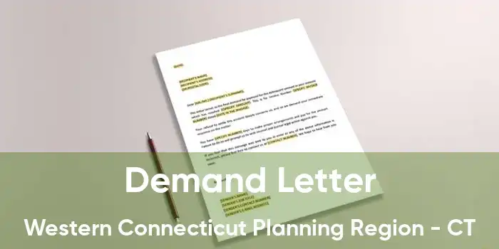 Demand Letter Western Connecticut Planning Region - CT