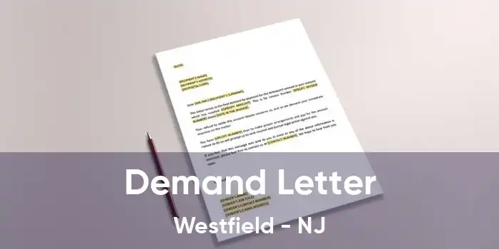 Demand Letter Westfield - NJ