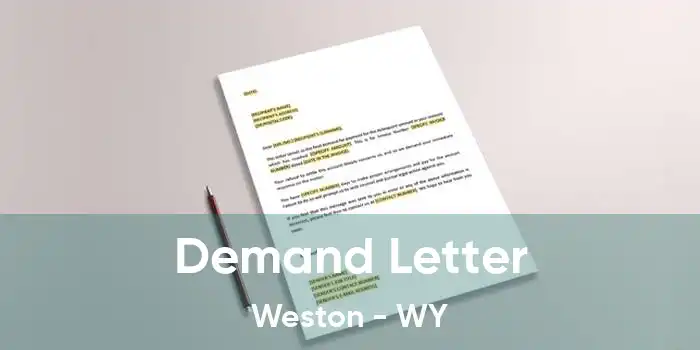 Demand Letter Weston - WY