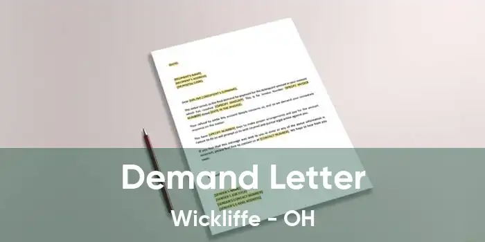 Demand Letter Wickliffe - OH