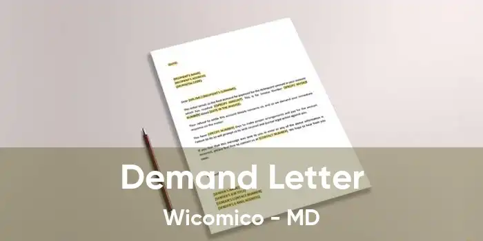 Demand Letter Wicomico - MD