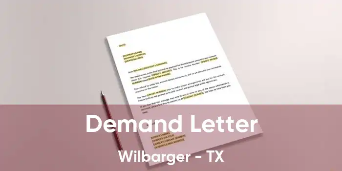 Demand Letter Wilbarger - TX