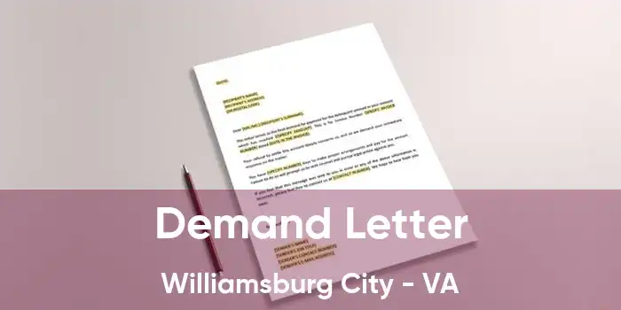 Demand Letter Williamsburg City - VA