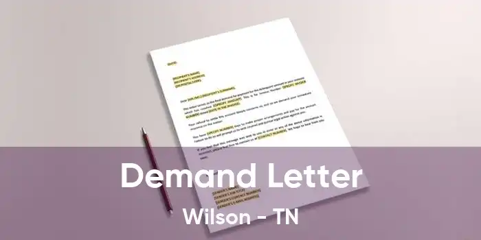 Demand Letter Wilson - TN