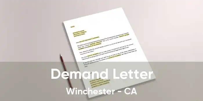 Demand Letter Winchester - CA