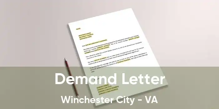 Demand Letter Winchester City - VA