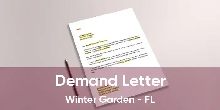 Demand Letter Winter Garden - FL