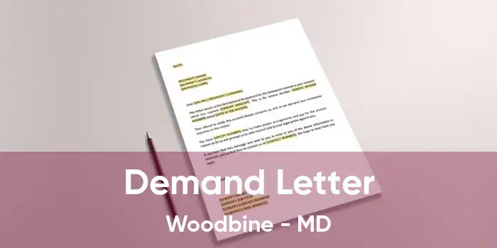 Demand Letter Woodbine - MD