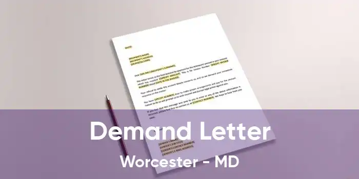 Demand Letter Worcester - MD