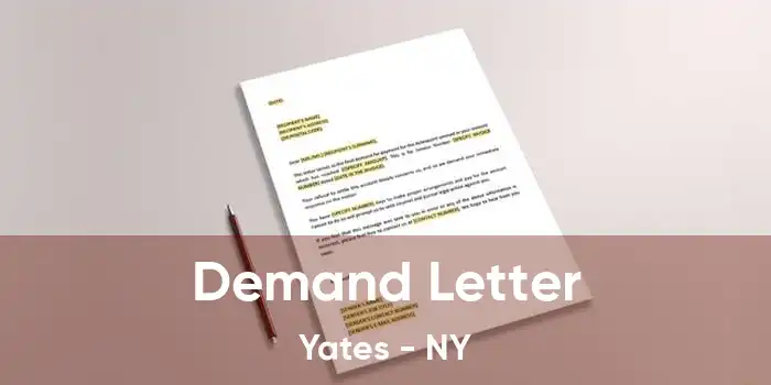 Demand Letter Yates - NY