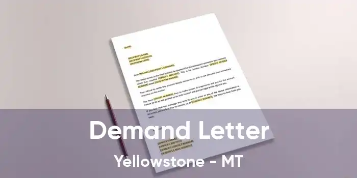 Demand Letter Yellowstone - MT