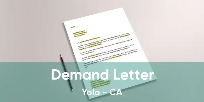 Demand Letter Yolo - CA