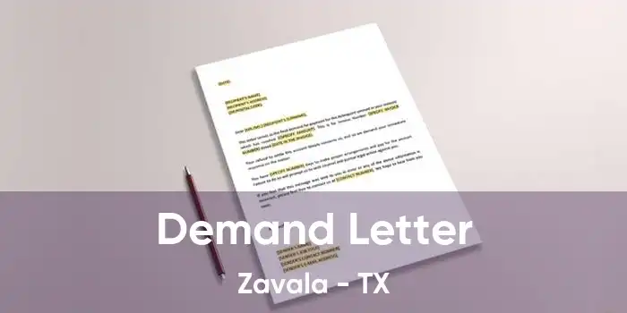 Demand Letter Zavala - TX