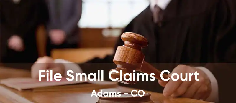 File Small Claims Court Adams - CO