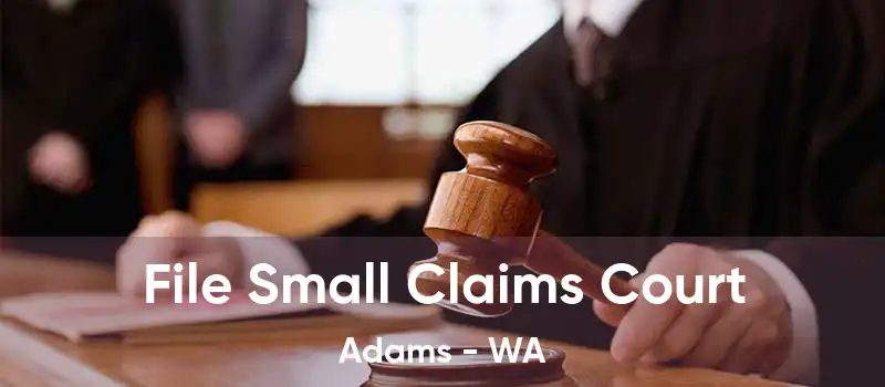 File Small Claims Court Adams - WA