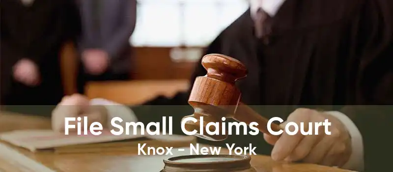 File Small Claims Court Knox - New York