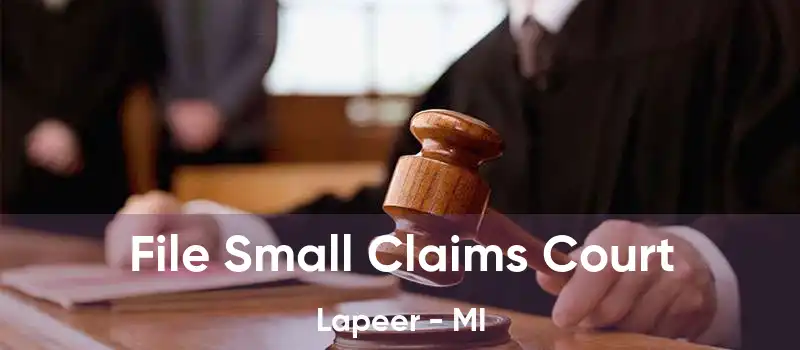 File Small Claims Court Lapeer - MI