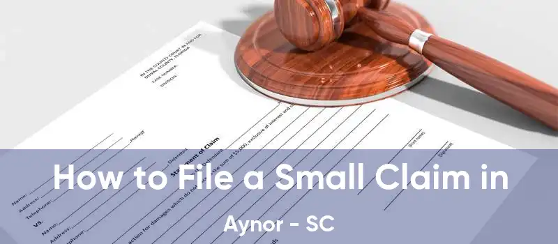 How to File a Small Claim in Aynor - SC