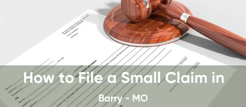 How to File a Small Claim in Barry - MO