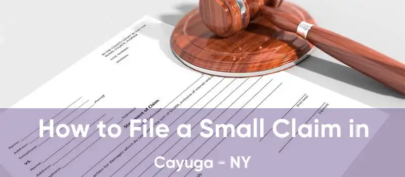 How to File a Small Claim in Cayuga - NY