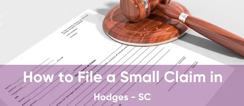 How to File a Small Claim in Hodges - SC