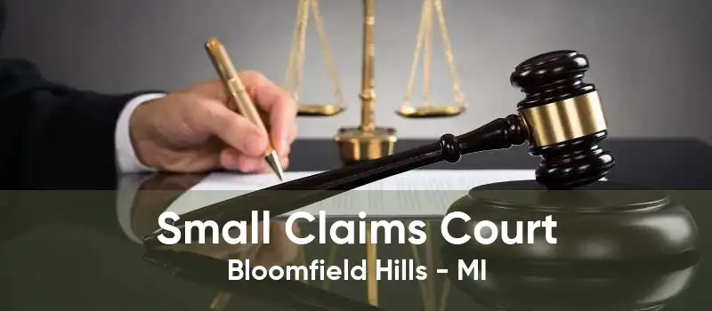 Small Claims Court Bloomfield Hills - MI