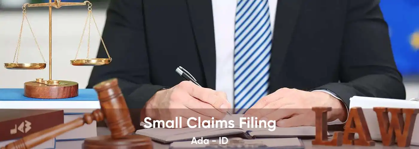 Small Claims Filing Ada - ID