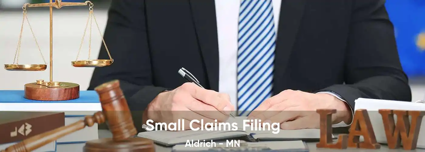 Small Claims Filing Aldrich - MN