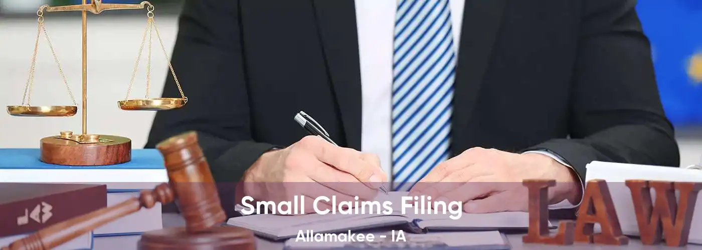 Small Claims Filing Allamakee - IA