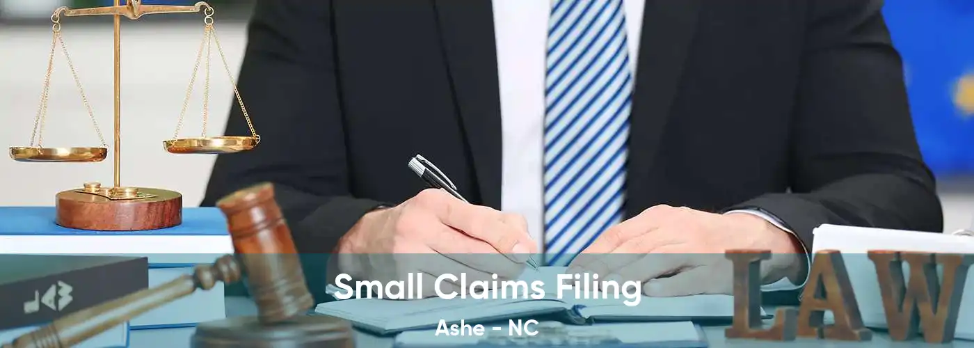 Small Claims Filing Ashe - NC