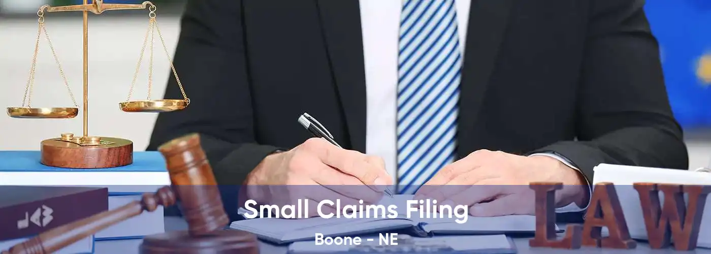 Small Claims Filing Boone - NE