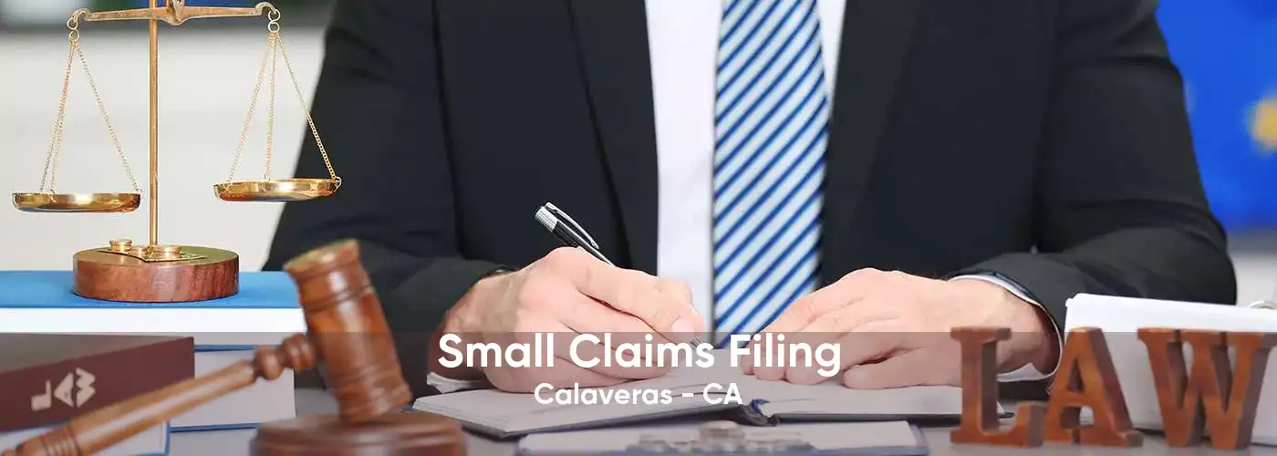 Small Claims Filing Calaveras - CA