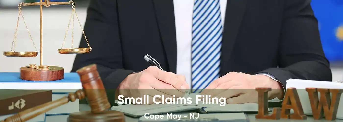 Small Claims Filing Cape May - NJ