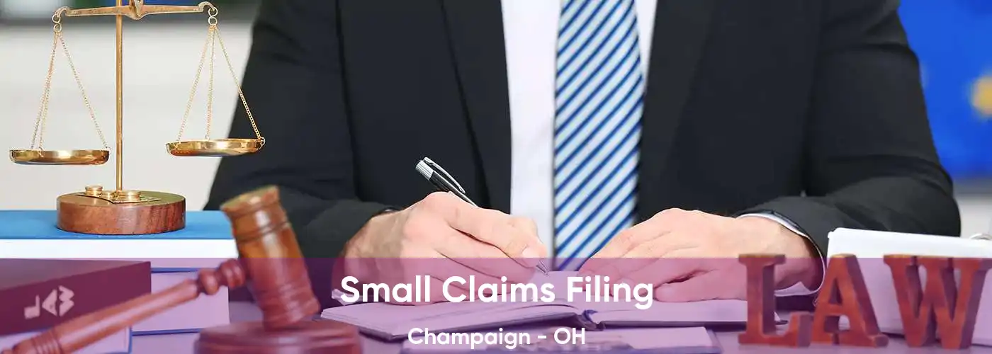 Small Claims Filing Champaign - OH