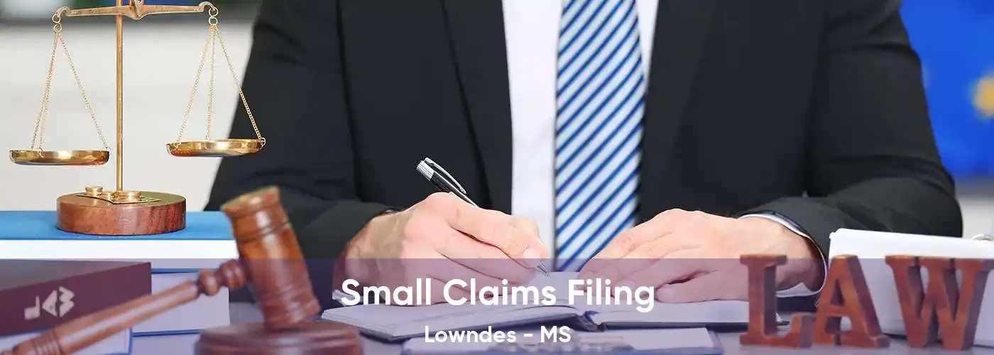 Small Claims Filing Lowndes - MS