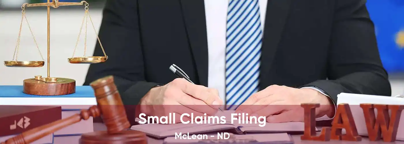 Small Claims Filing McLean - ND