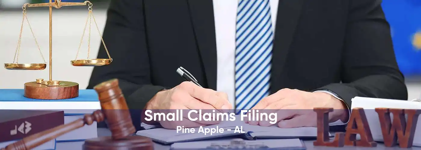 Small Claims Filing Pine Apple - AL
